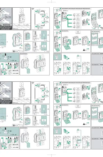 schneider施耐德NSC250 塑壳断路器安装说明书